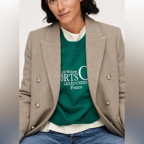 MANGO
Buttoned Wool Coat - Picture 4 of 5